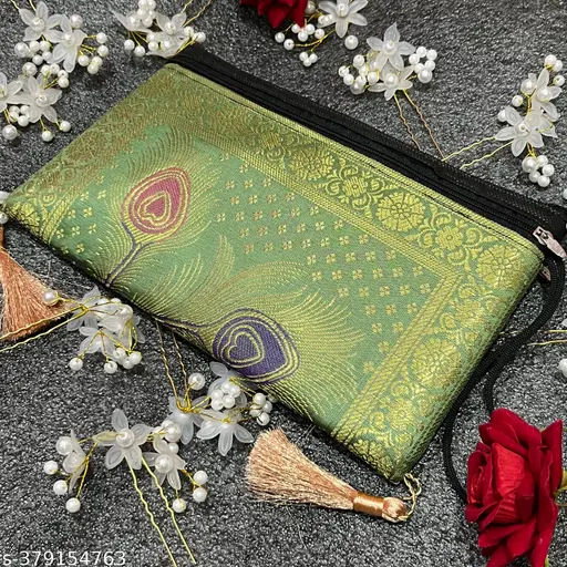 Handmade Embellished Wrist Bags for Women